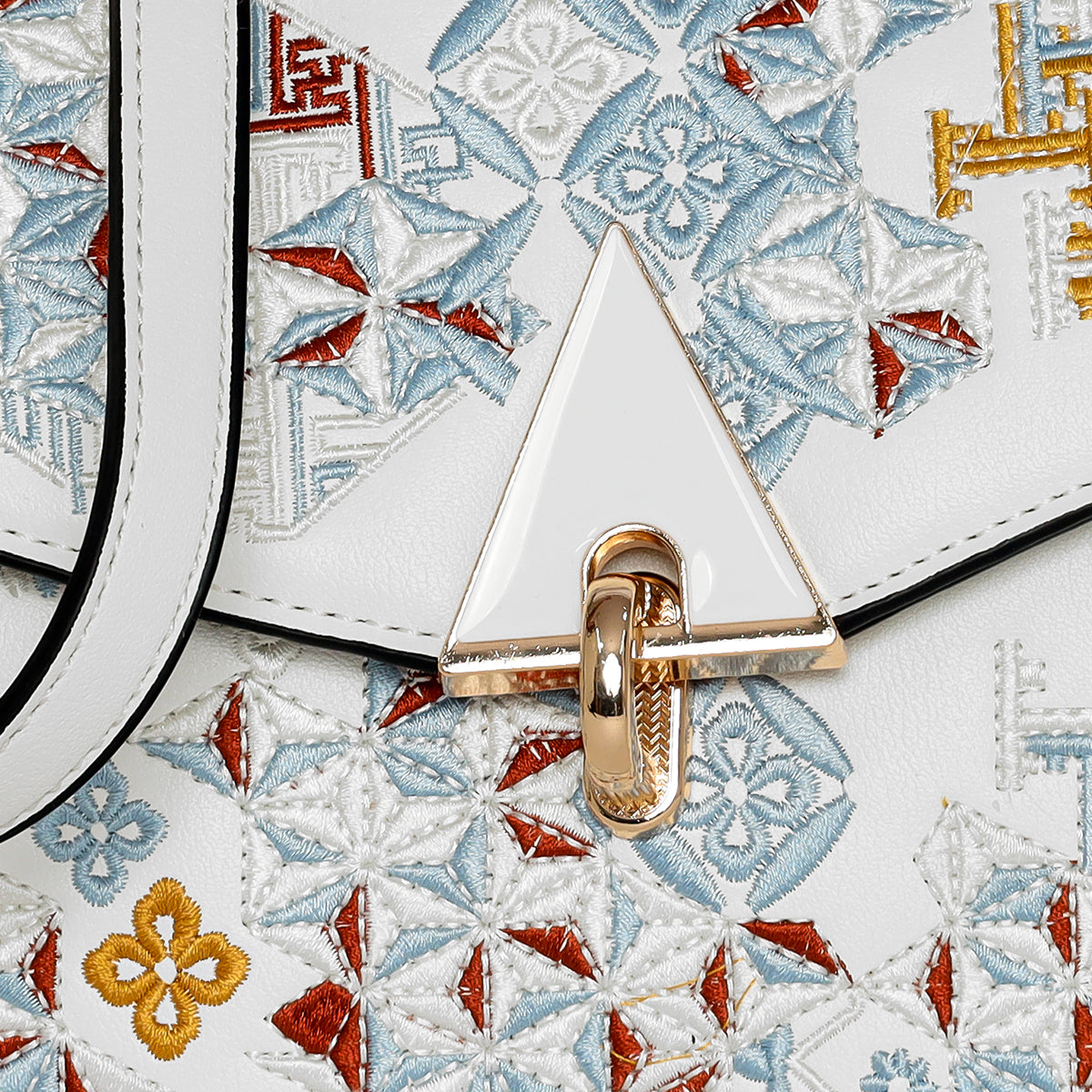 Heritage Embroidered Flap Slingbag For Womens