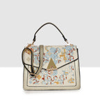 Heritage Embroidered Flap Slingbag For Womens