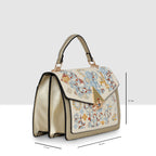 Heritage Embroidered Flap Slingbag For Womens