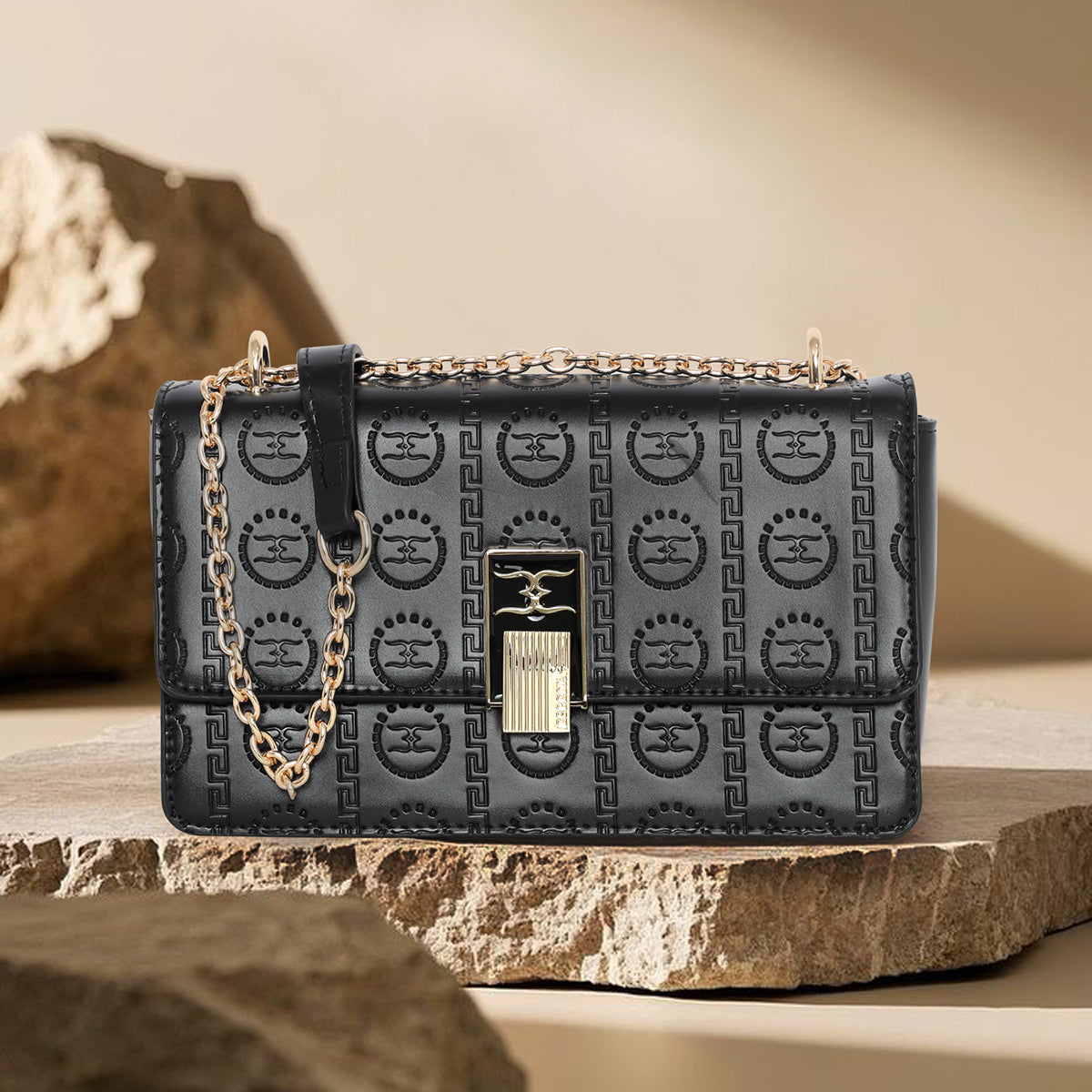 Signature Monogram Lock Slingbag