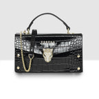Royal Crystal Panther Lock Handbag For Womens