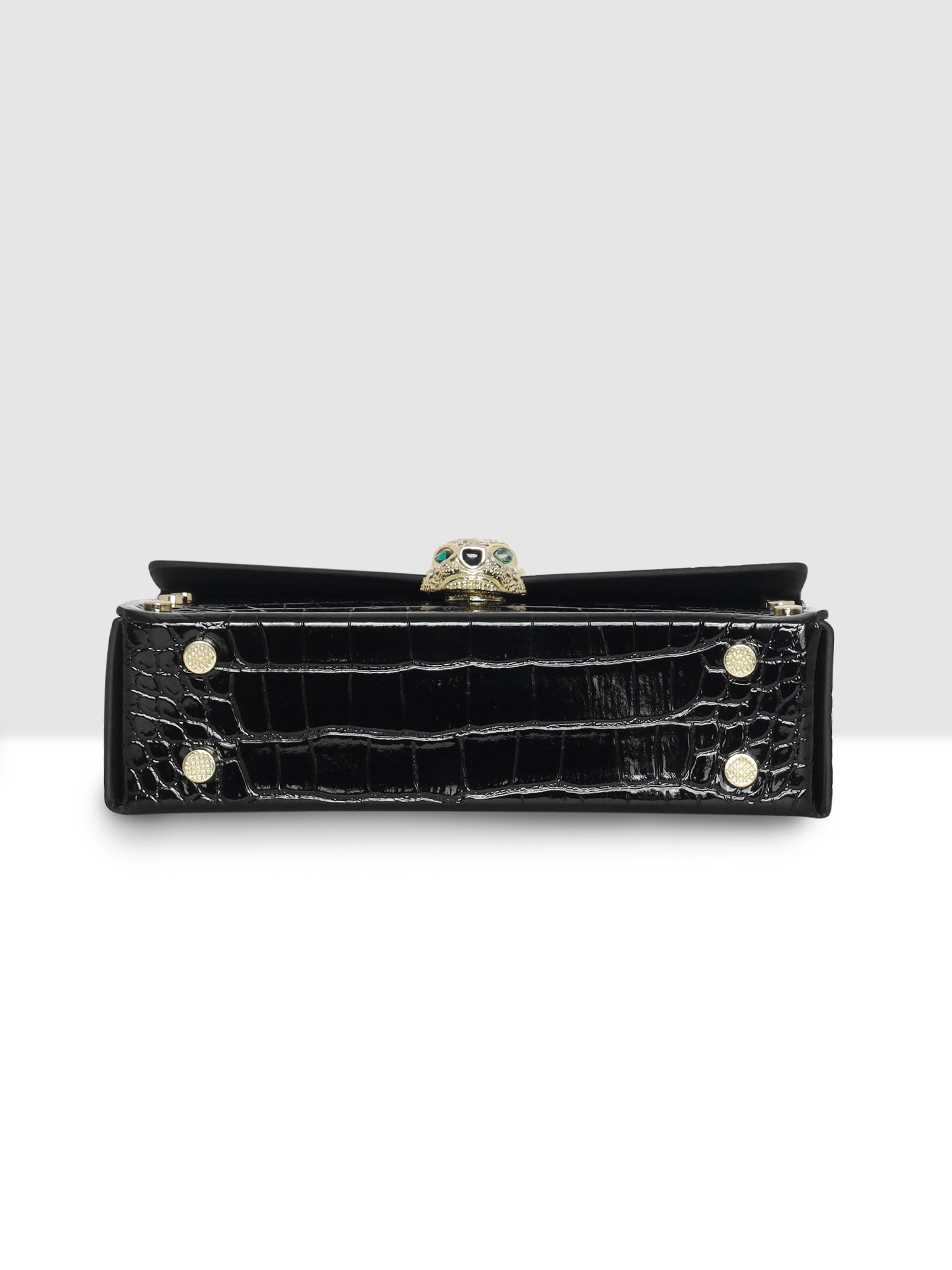 Royal Crystal Panther Lock Handbag For Womens