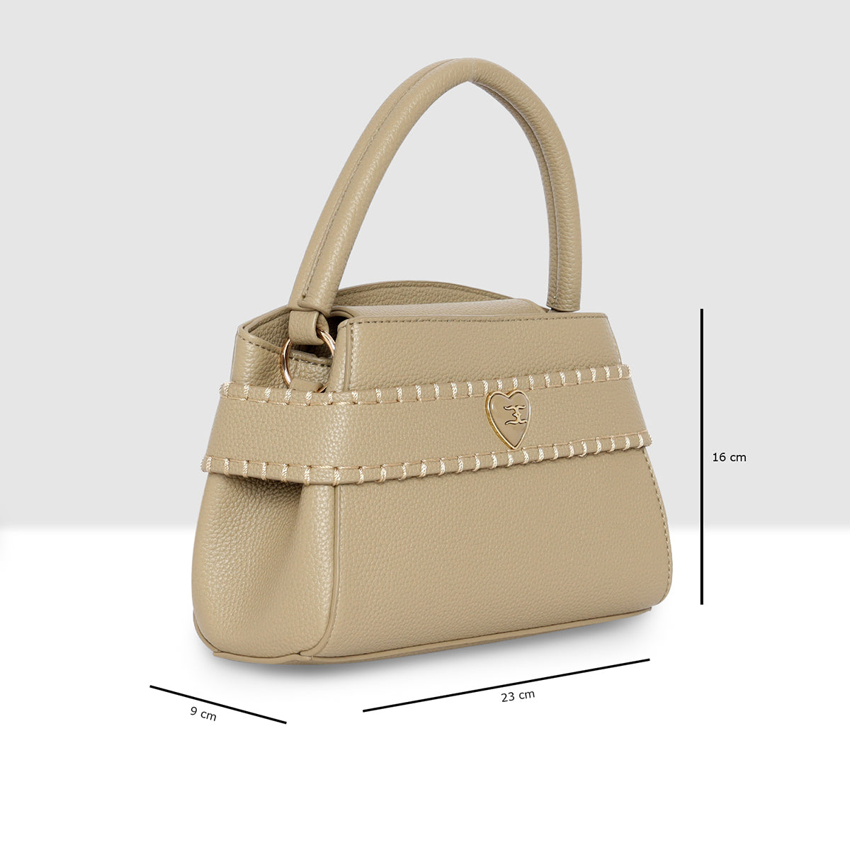 Classic Heart Accent Small Handbag For Womens Secondary image