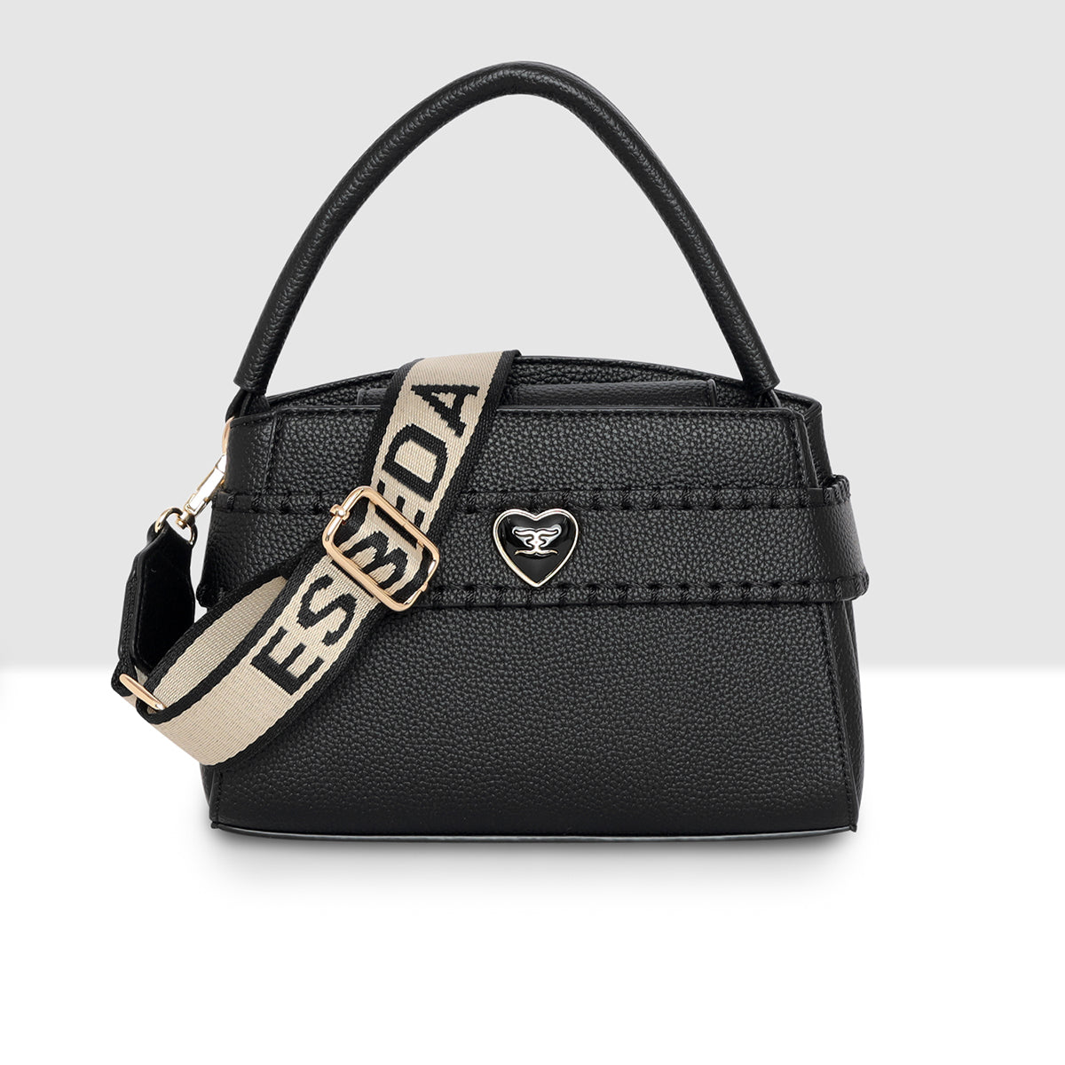 Classic Heart Accent Small Handbag For Womens