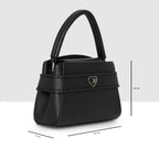 Classic Heart Accent Small Handbag For Womens