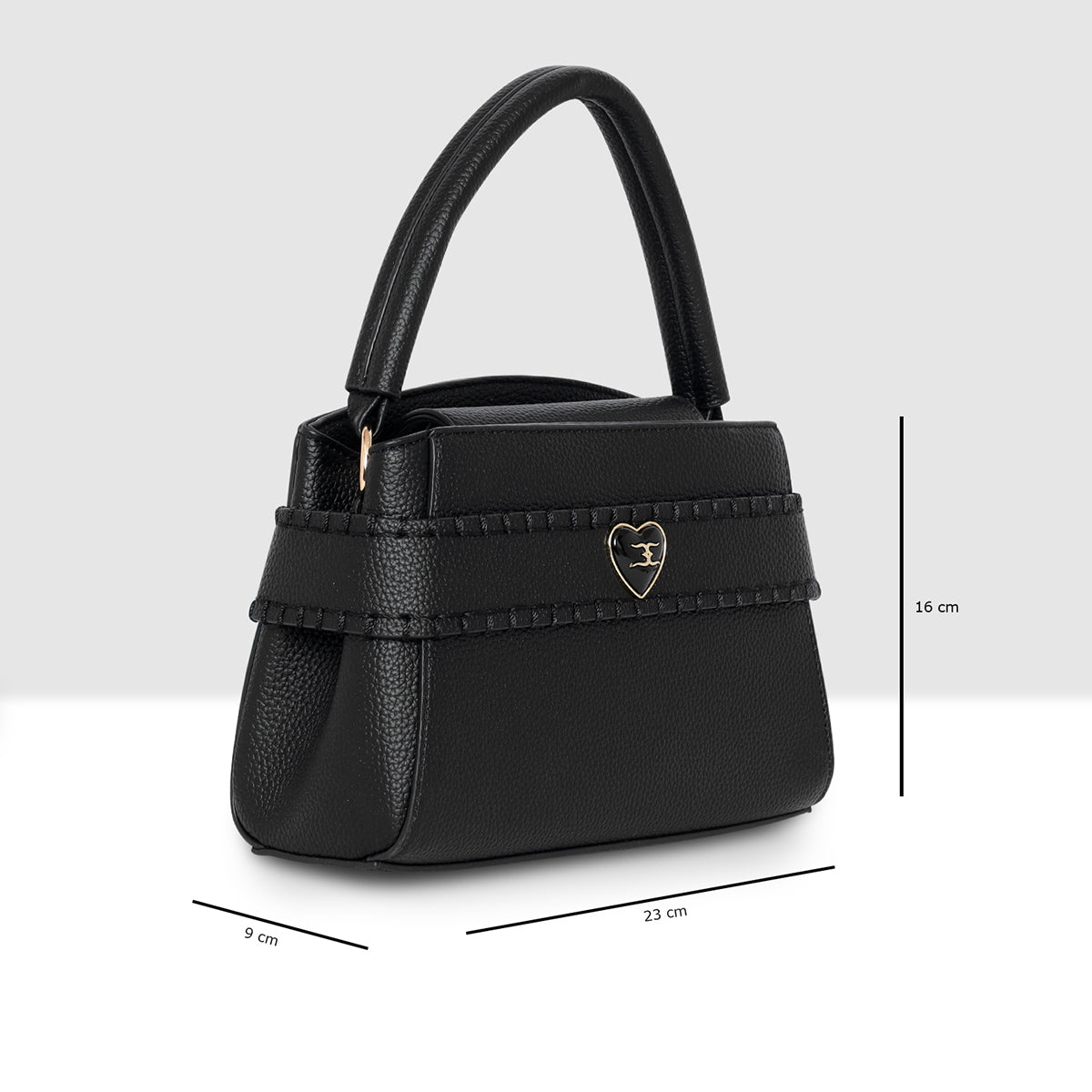Classic Heart Accent Small Handbag For Womens