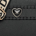 Classic Heart Accent Small Handbag For Womens