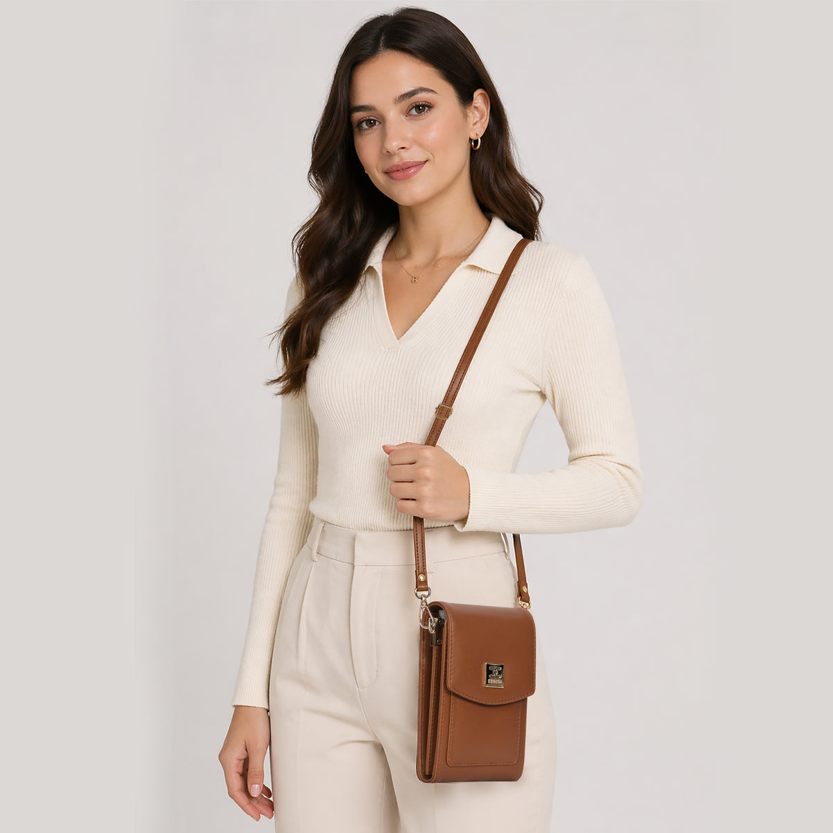Flaplock Mini Mobile Slingbag For Womens