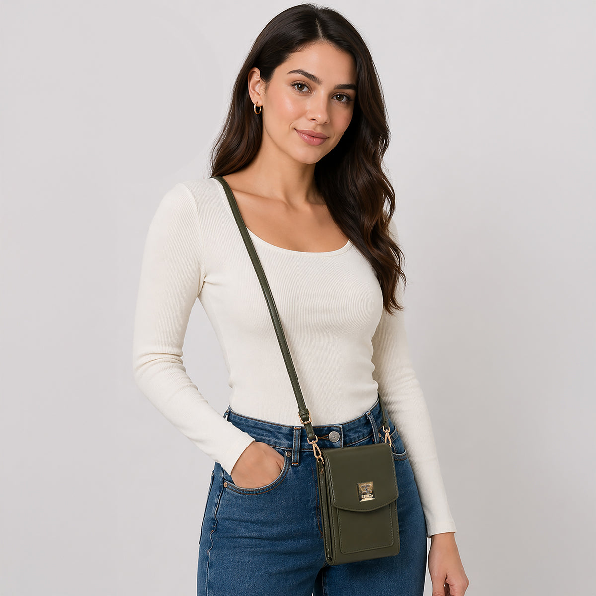 Flaplock Mini Mobile Slingbag For Womens