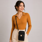 Croco Luxe Mini Mobile Sling Bag For Womens