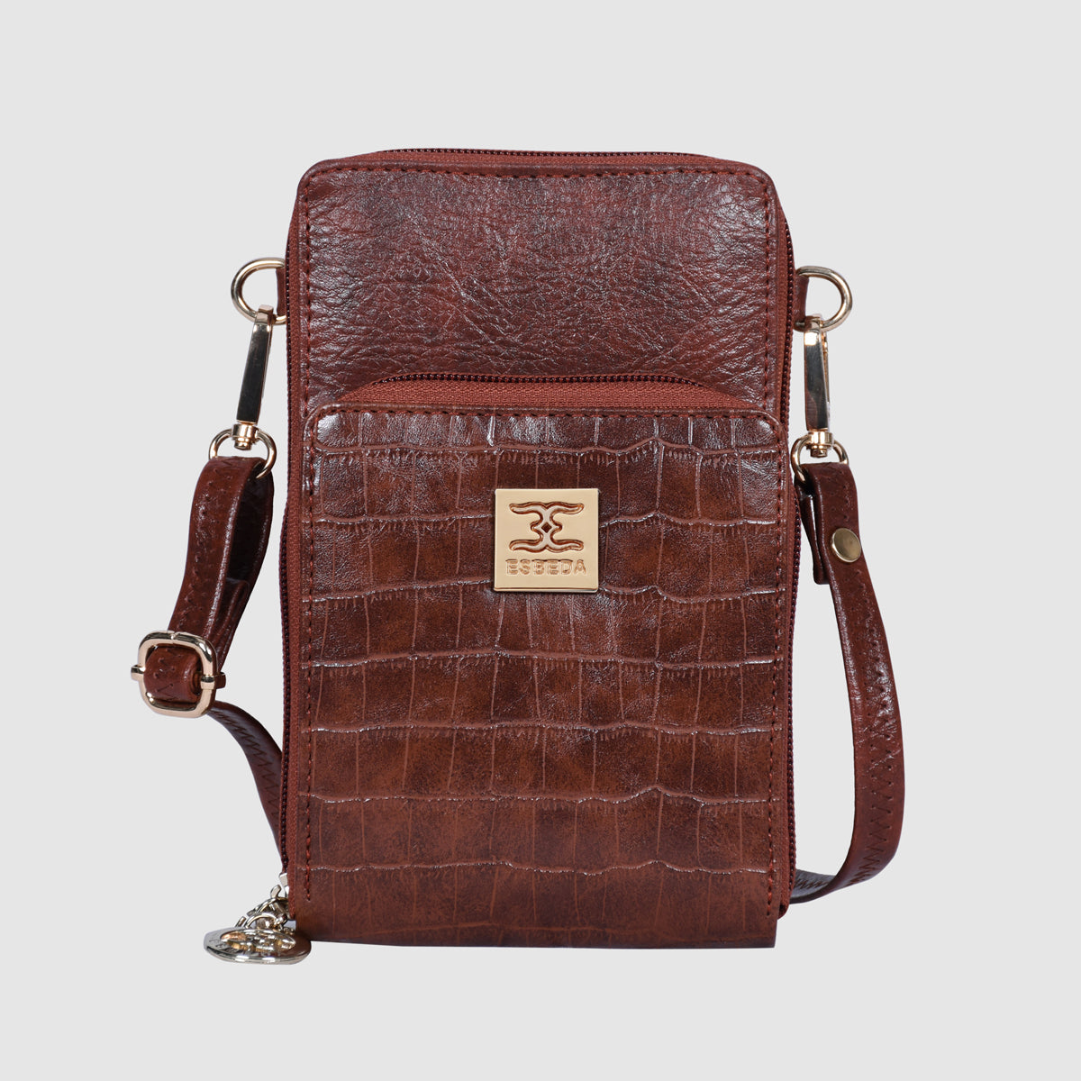 Croco Luxe Mini Mobile Sling Bag For Womens