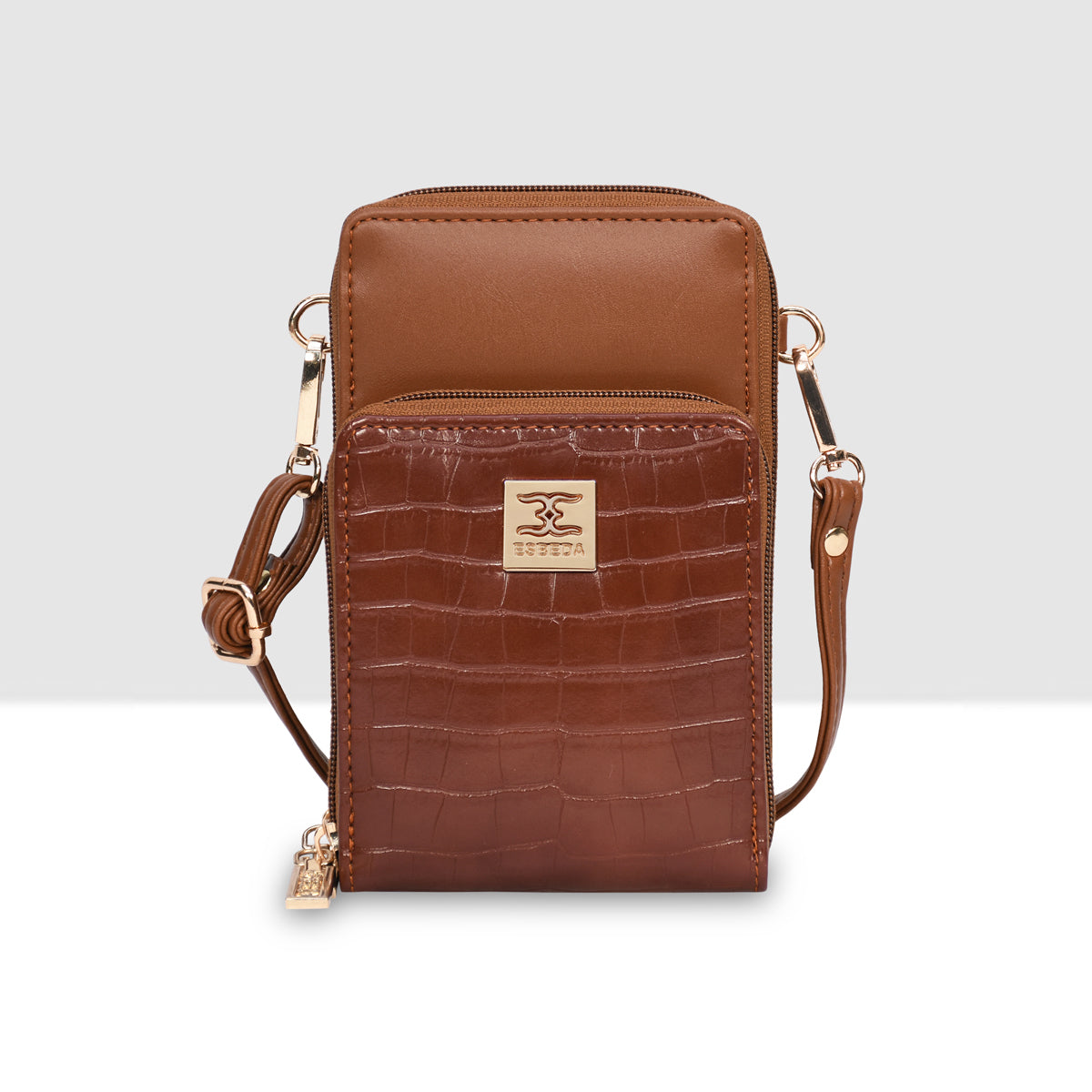 Croco Luxe Mini Mobile Sling Bag For Womens