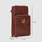 Croco Luxe Mini Mobile Sling Bag For Womens