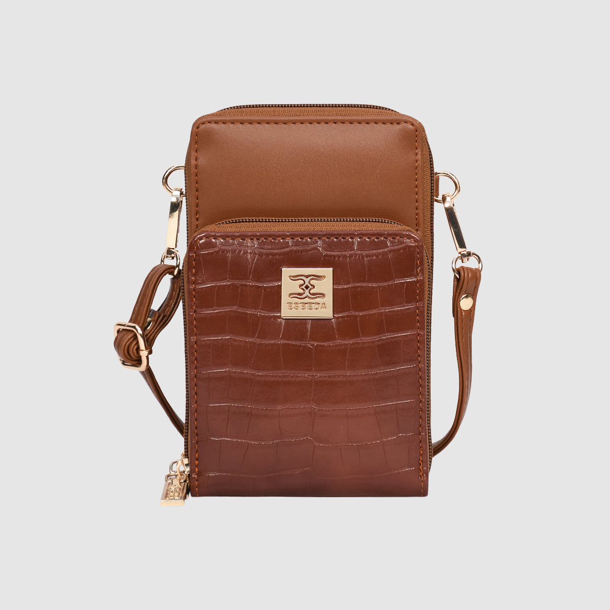 Croco Luxe Mini Mobile Sling Bag For Womens