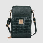 Croco Luxe Mini Mobile Sling Bag For Womens