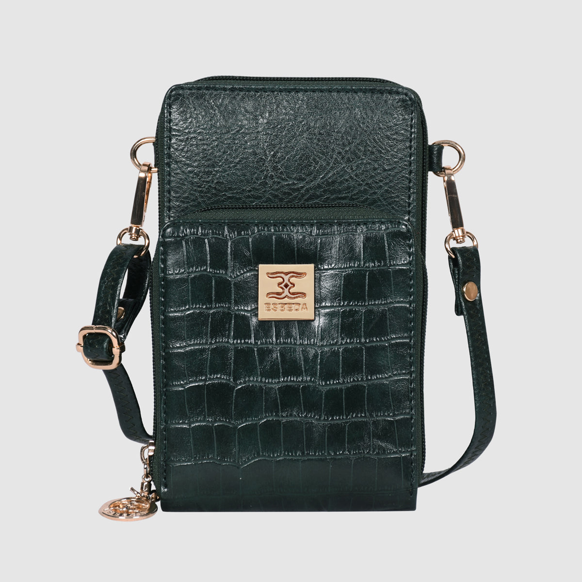 Croco Luxe Mini Mobile Sling Bag For Womens