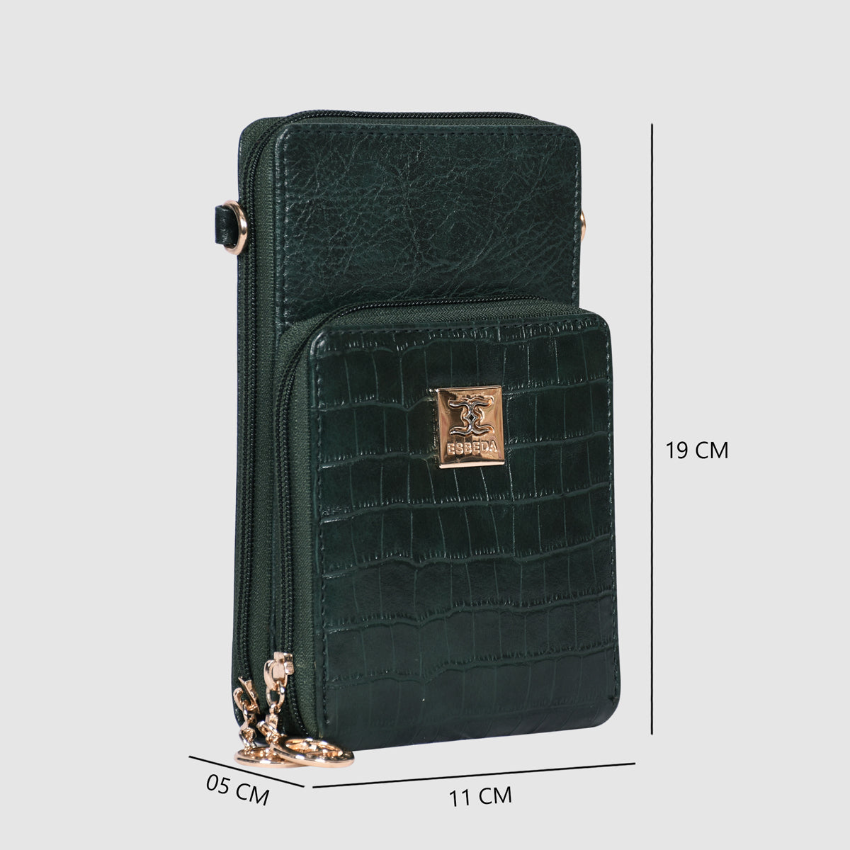 Croco Luxe Mini Mobile Sling Bag For Womens