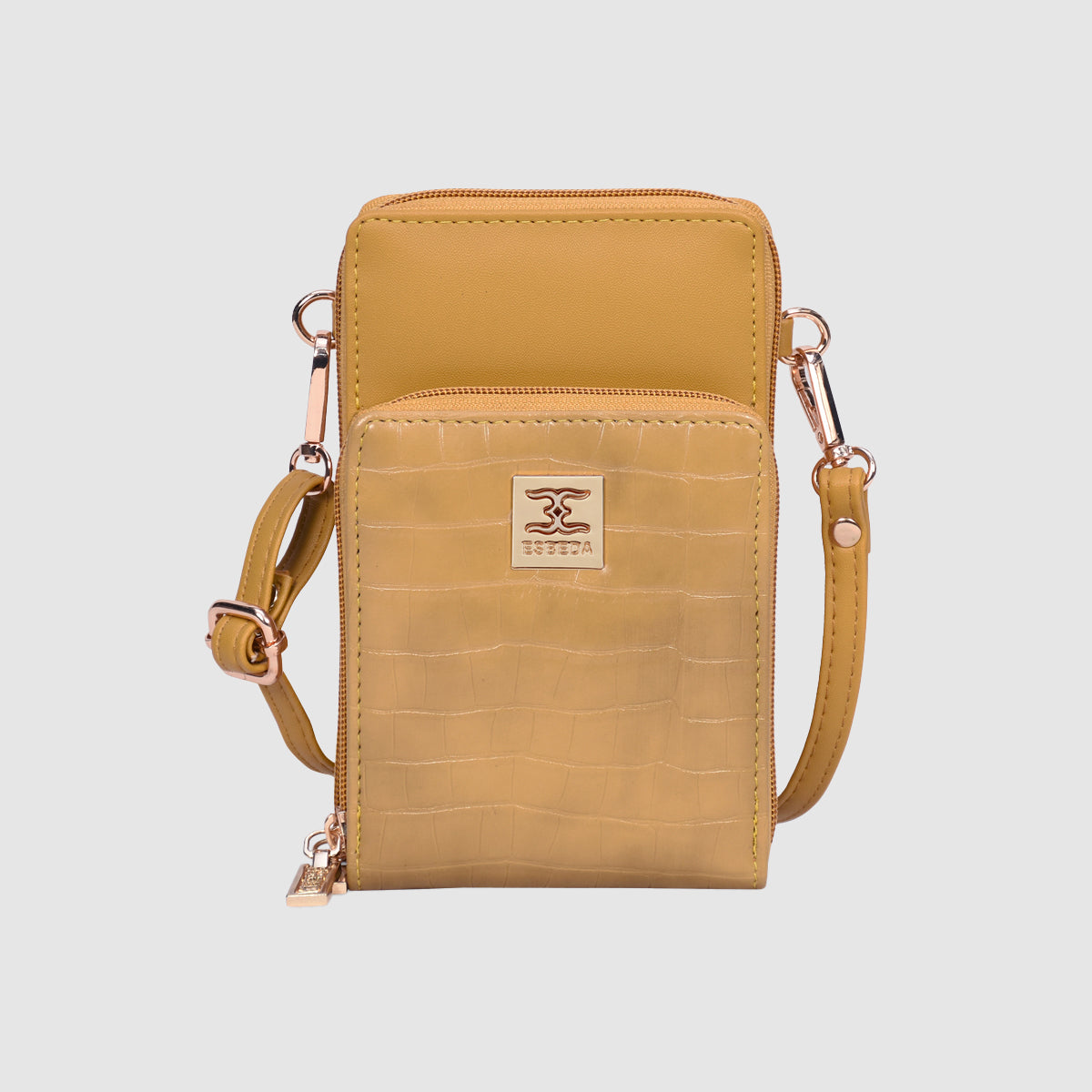 Croco Luxe Mini Mobile Sling Bag For Womens