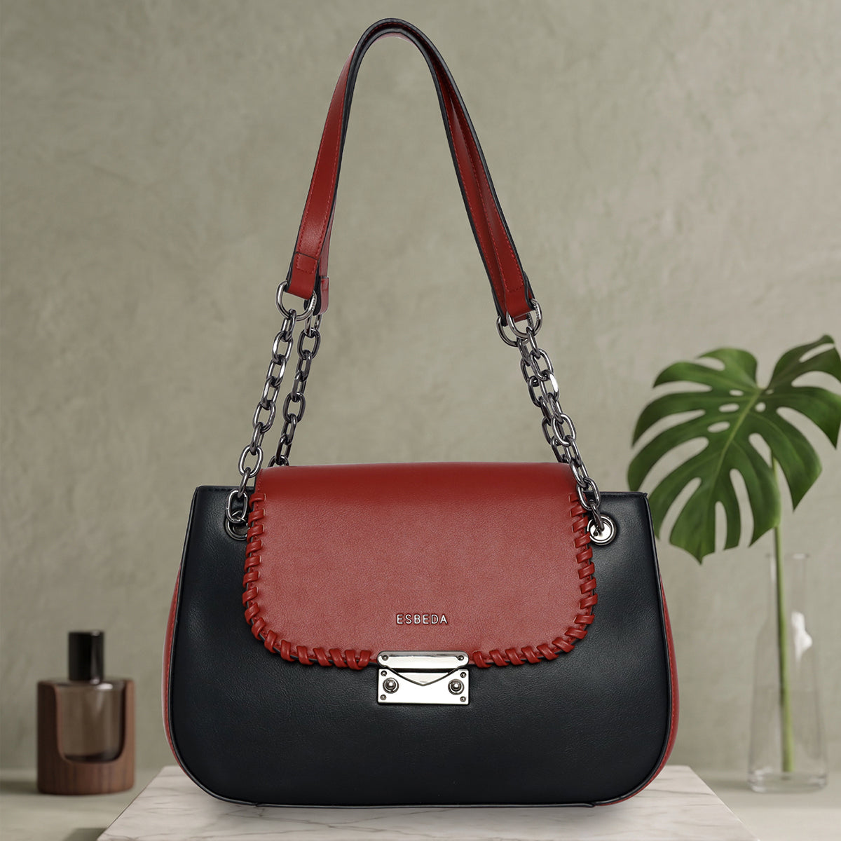 Crimson Glow Handbag
