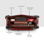 Crimson Glow Handbag