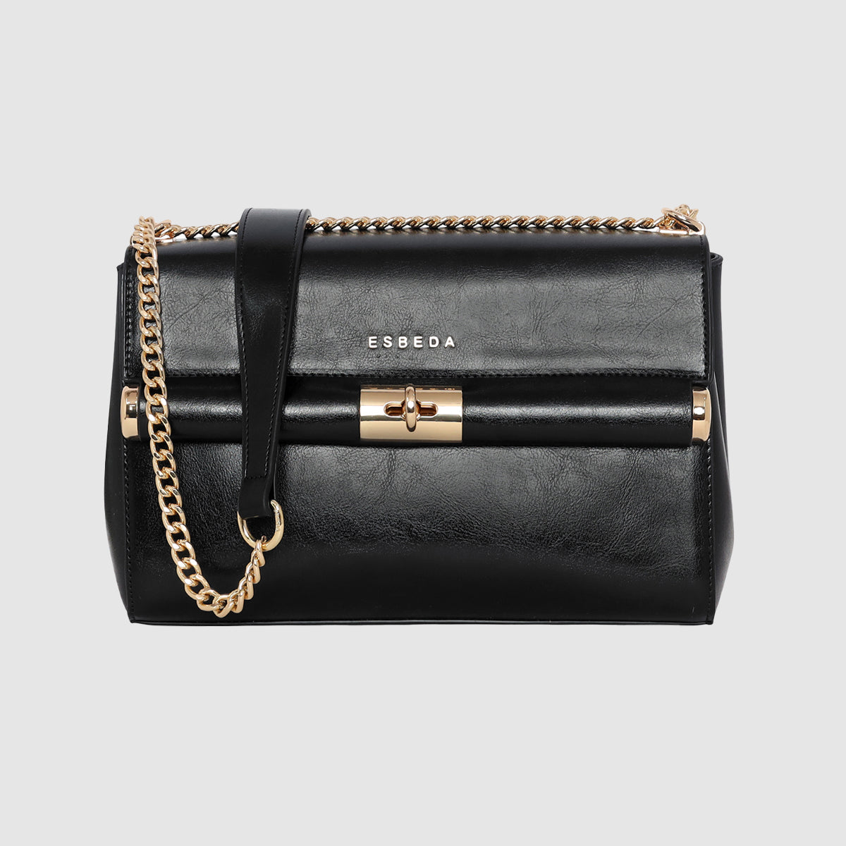 Twist Lock Elegance Handbag