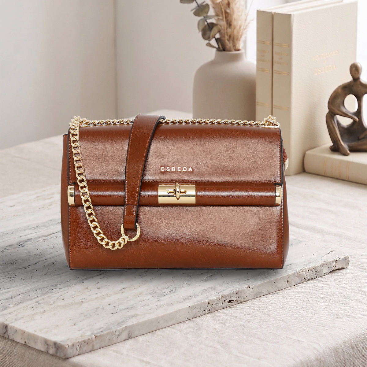 Twist Lock Elegance Handbag