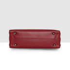 Dual Tone Flap Lock Handbag