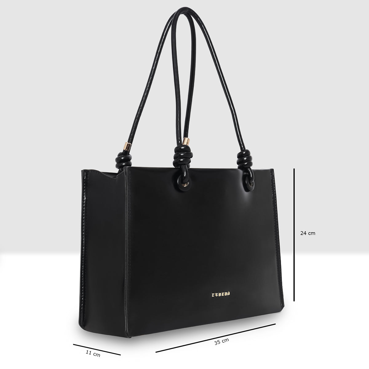 Knot Handle Structured Handbags