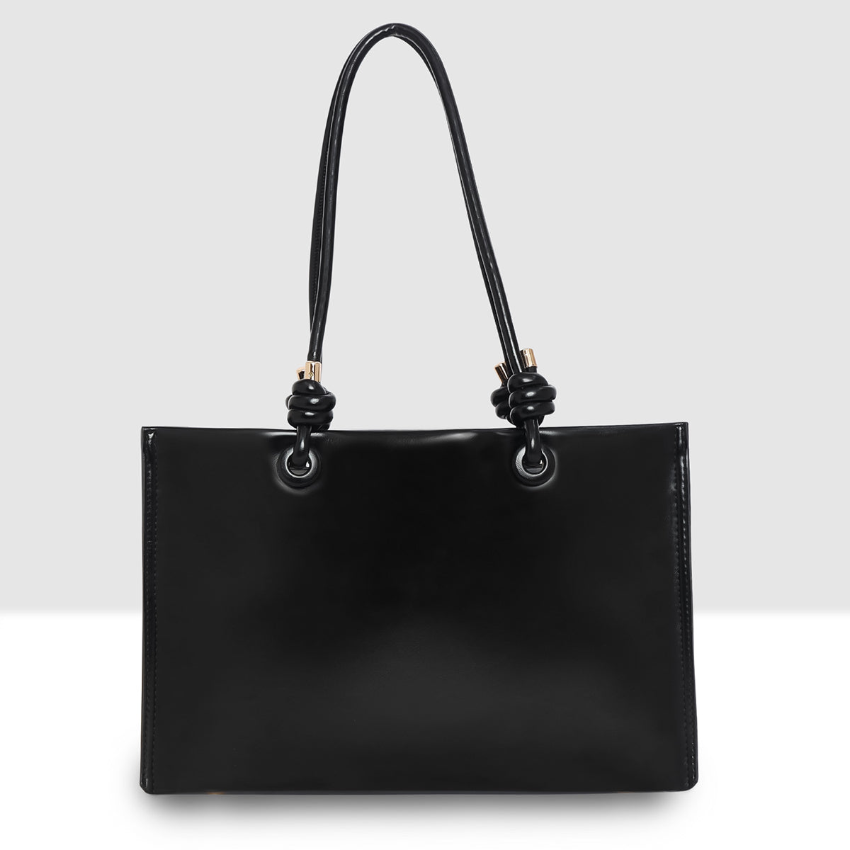 Knot Handle Structured Handbags