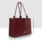 Knot Handle Structured Handbags