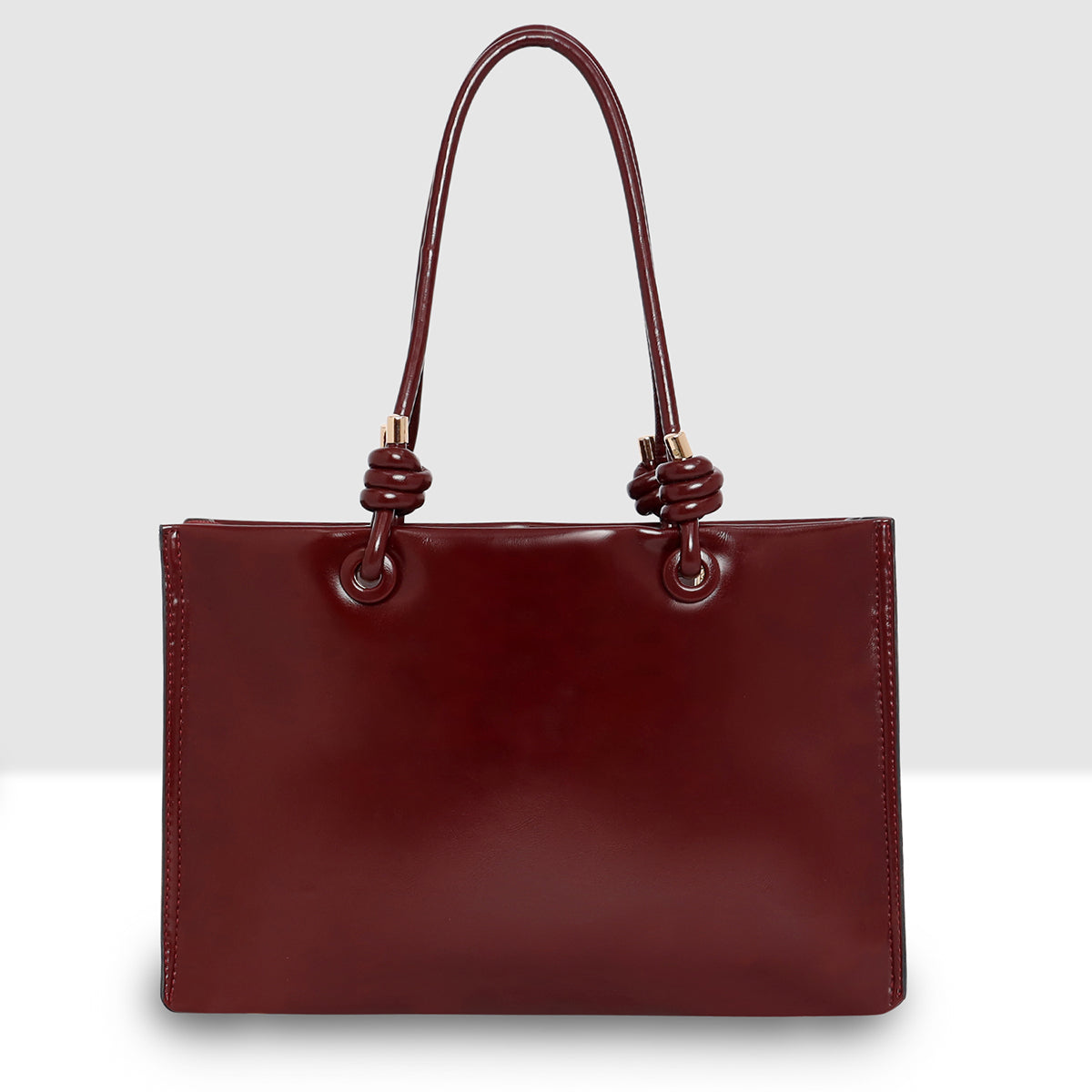 Knot Handle Structured Handbags