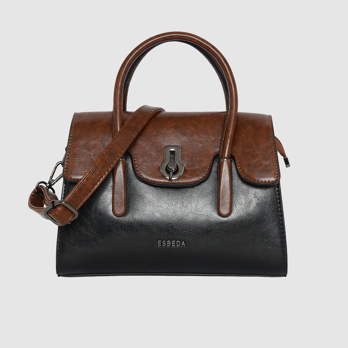 Vintage Lock Flap Handbag
