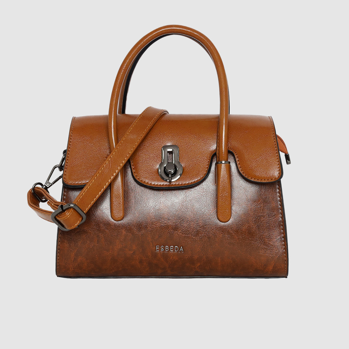 Vintage Lock Flap Handbag