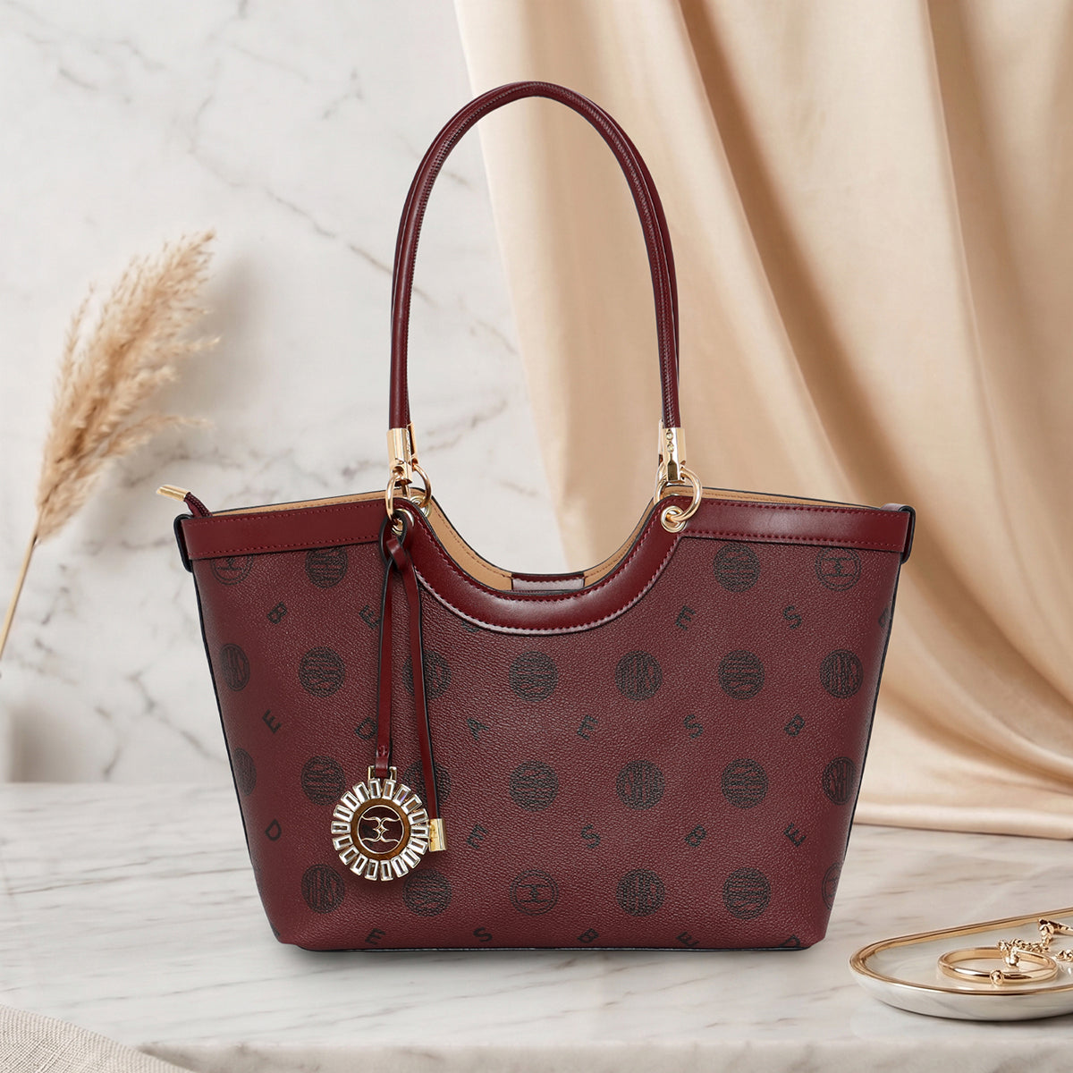 Monogram Curve Shoulder Bag