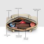 Geo Texture Structured Handbag