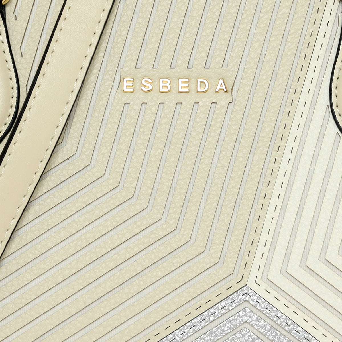 Geo Texture Structured Handbag