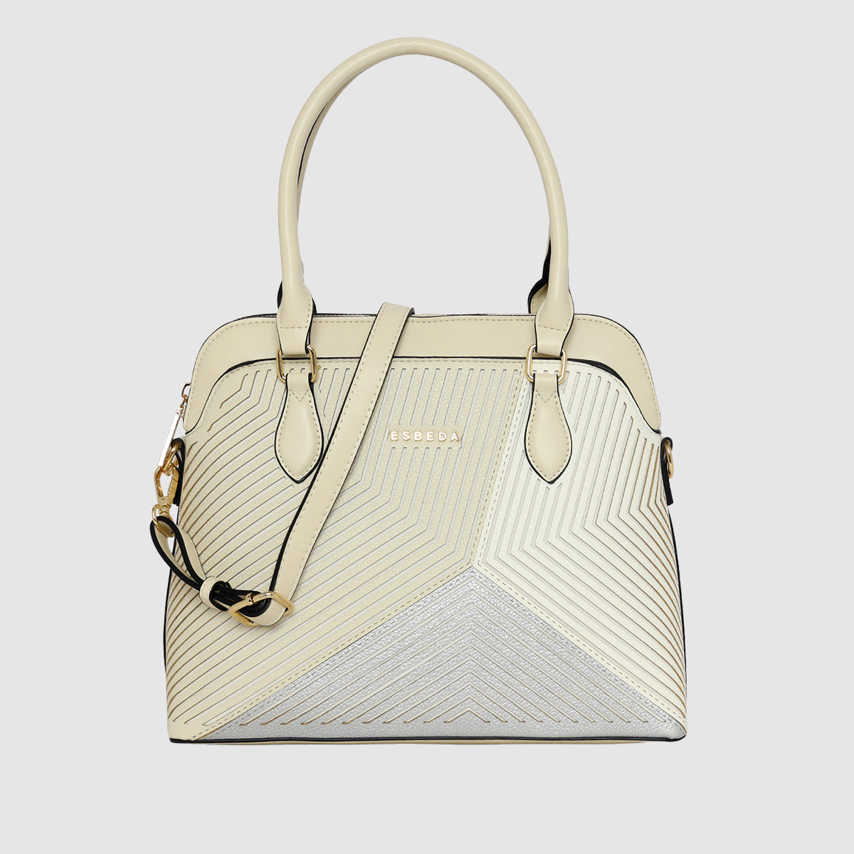 Geo Texture Structured Handbag