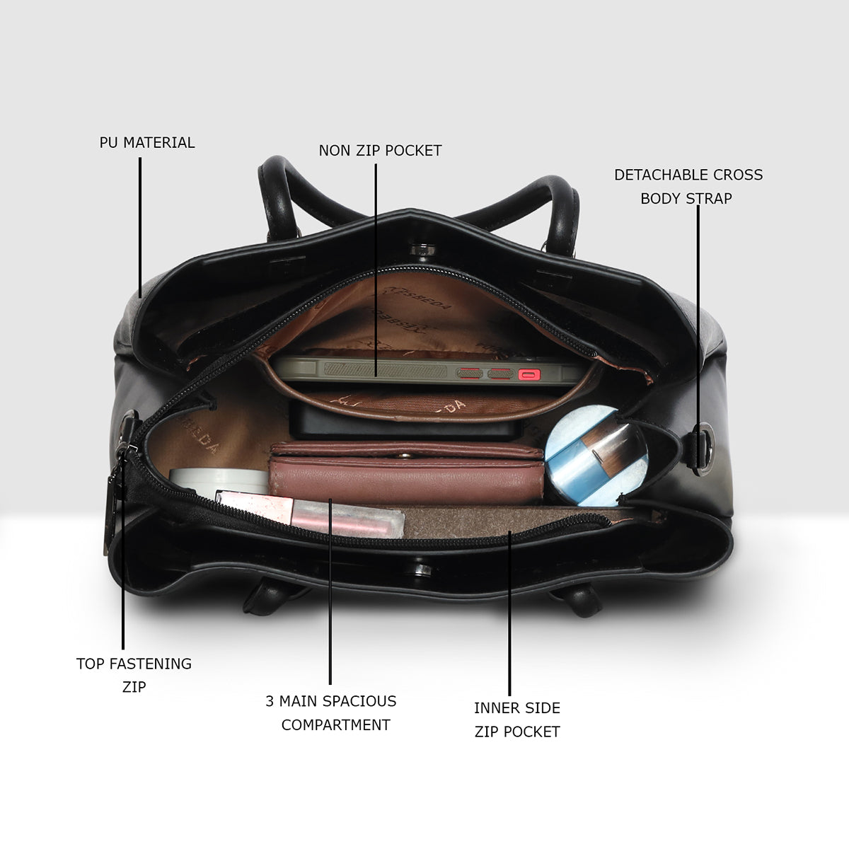 Classic Pebble Texture Handbag