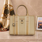 Lock Detail Structured Handbag