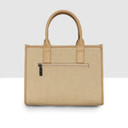 Lock Detail Structured Handbag