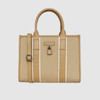 Lock Detail Structured Handbag