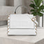 Logo Embossed Lace Up Handbag
