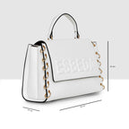Logo Embossed Lace Up Handbag