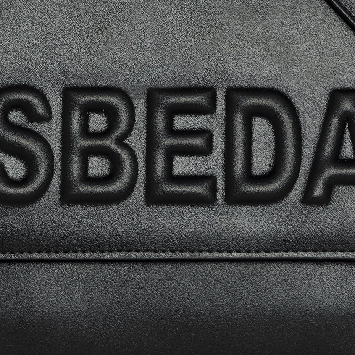 Logo Embossed Lace Up Handbag
