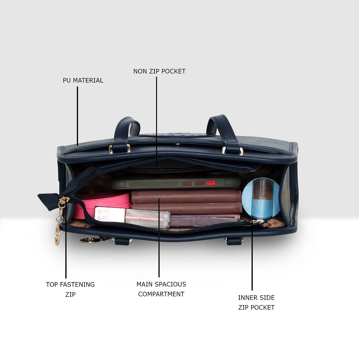 Crestwave Structured Handbag