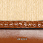 Textured-Weave-Flap-Handbag
