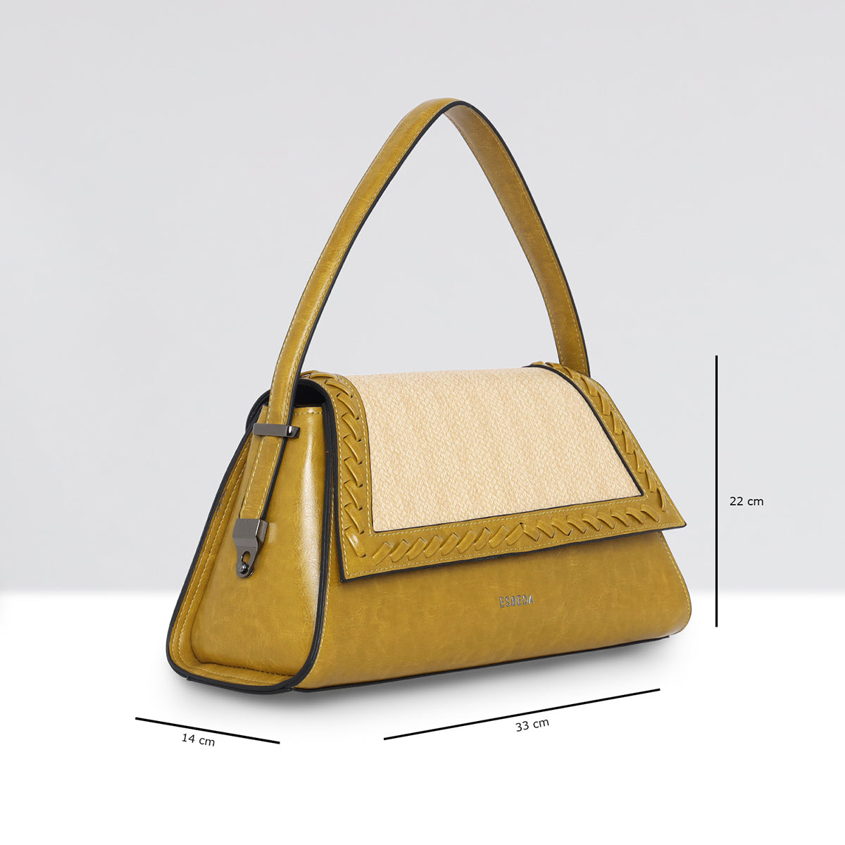 Textured-Weave-Flap-Handbag