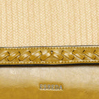 Textured-Weave-Flap-Handbag