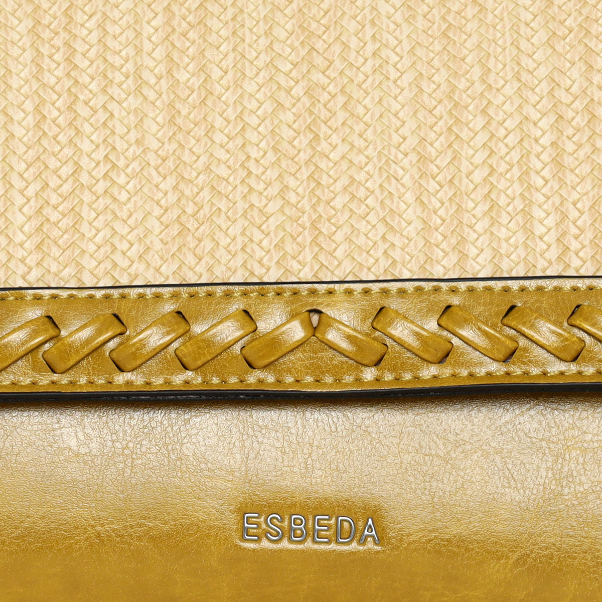 Textured-Weave-Flap-Handbag