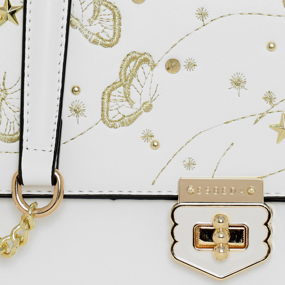 Butterfly & Star Embroidered Slingbag
